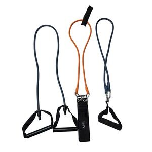SPRI Resistance Band Set Blue Orange Exercise Tubes Handles Ankle Strap E1